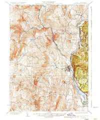 Brattleboro 1935 topographic map thumbnail