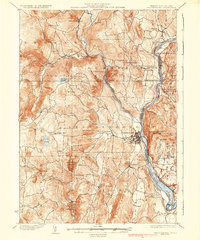Brattleboro 1935 topographic map thumbnail