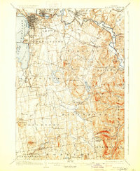 Burlington 1906 topographic map thumbnail