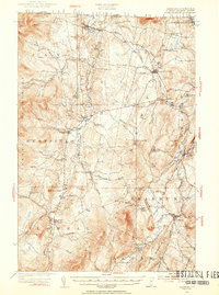 Irasburg 1953 topographic map thumbnail