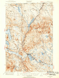 Island Pond 1953 topographic map thumbnail