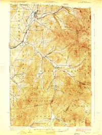 Jay Peak 1925 topographic map thumbnail