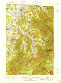 Jay Peak 1953 topographic map thumbnail