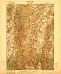 Lincoln Mountain topographic map thumbnail