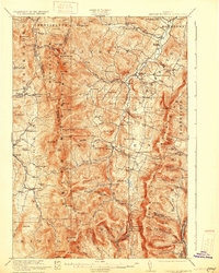 Lincoln Mountain 1921 topographic map thumbnail