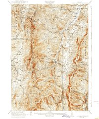 Lincoln Mountain 1921 topographic map thumbnail