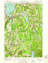 Memphremagog 1953 topographic map thumbnail