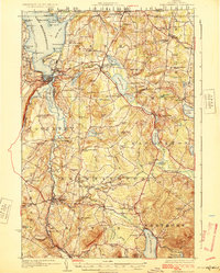 Memphremagog 1925 topographic map thumbnail