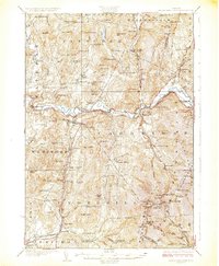 Mount Mansfield 1927 topographic map thumbnail