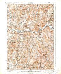 Mount Mansfield 1927 topographic map thumbnail