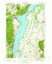 Port Henry 1945 topographic map thumbnail