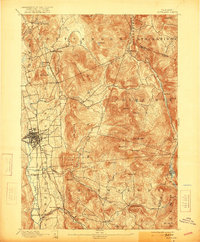 Rutland 1893 topographic map thumbnail