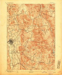 Rutland 1893 topographic map thumbnail