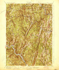 Saxtons River 1933 topographic map thumbnail