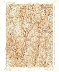 Saxtons River 1933 topographic map thumbnail