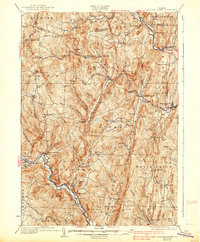 Saxtons River 1933 topographic map thumbnail