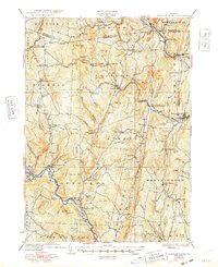 Saxtons River 1933 topographic map thumbnail