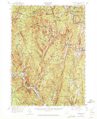 Saxtons River 1957 topographic map thumbnail