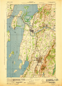 St. Albans 1943 topographic map thumbnail