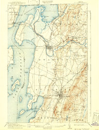 St. Albans 1916 topographic map thumbnail