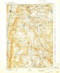 Wallingford 1893 topographic map thumbnail