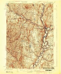 Woodsville 1941 topographic map thumbnail