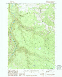 Amethyst Mountain 1986 topographic map preview