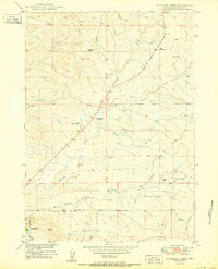 Antelope Creek 1950 topographic map thumbnail