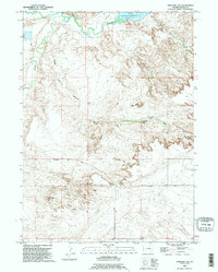 Antelope Gap 1990 topographic map thumbnail