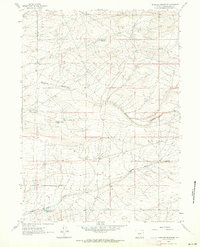 Antelope Reservoir 1961 topographic map thumbnail