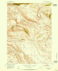 Antelope Ridge 1952 topographic map thumbnail