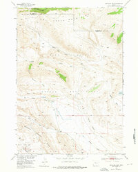 Antelope Ridge 1952 topographic map thumbnail