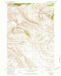 Antelope Ridge 1952 topographic map thumbnail