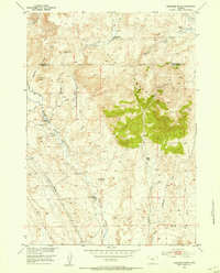 Arapahoe Butte 1952 topographic map thumbnail