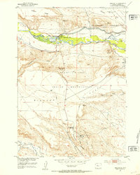 Argo Butte 1951 topographic map thumbnail