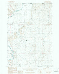 Badger Basin 1987 topographic map thumbnail