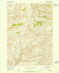 Badwater NE 1952 topographic map thumbnail
