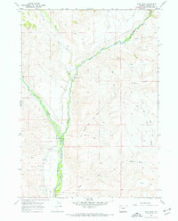 Bain Draw 1967 topographic map thumbnail