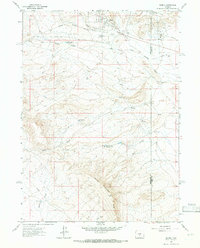 Bairoil 1961 topographic map thumbnail