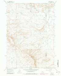 Bairoil 1961 topographic map thumbnail