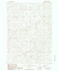 Baker Spring 1984 topographic map thumbnail