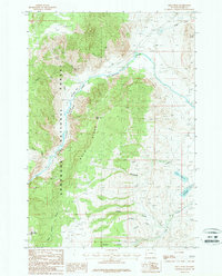 Bald Peak 1987 topographic map thumbnail