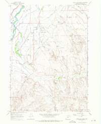 Banjo Flats West 1966 topographic map thumbnail