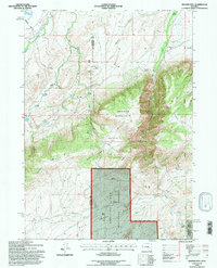Banner Mtn topographic map thumbnail