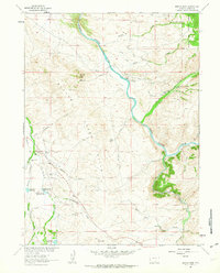 Barcus Peak 1961 topographic map thumbnail