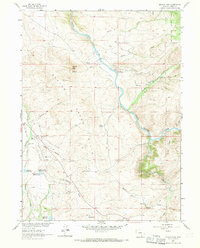Barcus Peak 1961 topographic map thumbnail