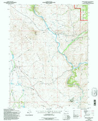 Barcus Peak 1992 topographic map thumbnail