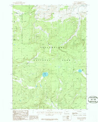Beach Lake 1986 topographic map thumbnail