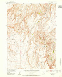 Bear Mountain 1951 topographic map thumbnail