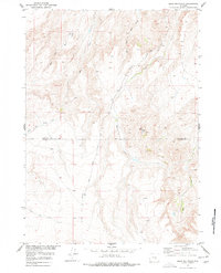 Bear Mountain 1951 topographic map thumbnail